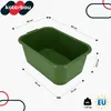 KOTARBAU® Set di 3 secchi per malta rettangolari da 45 L Anteprima dell’immagine prodotto 3