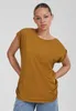 Urban Classics Kurzarm-T-Shirt für Frauen Slipout senf 5XL Produktbild-Vorschau 1