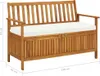 vidaXL Banc de rangement de jardin en bois d'acacia massif Voir les images du produit 16