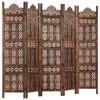 Parawan 5-Panelowy, Rzeźbiony, Brąz, 200X165 Cm, Drewno Podgląd zdjęcia produktu 13