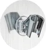 A close-up of a chrome shower head holder mounted on a brushed metal surface. Anteprima dell’immagine prodotto