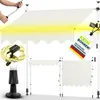tillvex tenda a morsetto 250 cm beige con LED solare con Anteprima dell’immagine prodotto 1