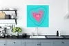 MuchoWow® Poster Herz - Wasser - Abstrakt 75x75 cm - Wand Produktbild-Vorschau 3