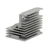 A close-up studio shot of a silver aluminum heatsink with fins. Náhled obrázku produktu