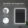 A modern bathroom mirror with integrated LED lighting, displayed against a dark gray wall. Produktbild-Vorschau