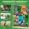 Minecraft Kuscheldecke für Jungen und Gamer - Extra große Produktbild-Vorschau 6