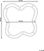 BELIANI Lustro ścienne różowa rama MDF i szkło 72 x 79 cm Podgląd zdjęcia produktu 3