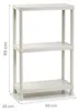 Plasticforte Lagerregal - Kunststoff - weis - 60 x 95 cm - Produktbild-Vorschau 2