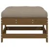vidaXL Gartenhocker mit Kissen Honigbraun Massivholz Kiefer Produktbild-Vorschau 4