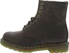 A side view of a brown leather boot. Voir les images du produit