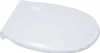 A white toilet seat lid is shown from a slightly elevated side angle against a white background. Produktbild-Vorschau