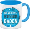 Mir reichts! Ich geh baden Kaffeebecher Henkel und Produktbild-Vorschau 1