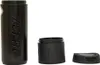 A black Zéfal Z Box bicycle bottle and its components are displayed against a white background. Podgląd zdjęcia produktu