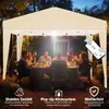 Gazebo pieghevole KESSER® 3x3 m con illuminazione a LED a Anteprima dell’immagine prodotto 5