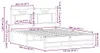 vidaXL Bettgestell ohne Matratze Räuchereiche 140x200 cm Produktbild-Vorschau 8