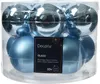 Weihnachtskugeln Glas 6cm x 10 Stück - Eisblau Produktbild-Vorschau 1