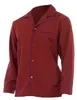 Pyjama pour homme, manches longues, uni N510 (M) (Rouge) Voir les images du produit 2