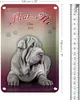 Blechschild Hund 18x12cm Shar-Pei China 1972 Produktbild-Vorschau 2