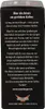 The image shows the side panel of a black cardboard box with text printed on it. Produktbild-Vorschau