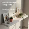LAMO Staffe per mensole da muro 30 cm 4 pz. nere - Supporti Anteprima dell’immagine prodotto 3