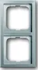 Cornice Busch-Jaeger, doppia, Pur, acciaio inox, 1 pz. Anteprima dell’immagine prodotto 6