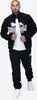 Giacca uomo con zip regular fit BLENCARN Nero/Bianco M Anteprima dell’immagine prodotto 5
