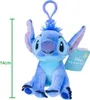 A plush toy of the character Stitch from Disney, with a clip for attaching to a bag or keychain. Produktbild-Vorschau