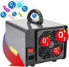 A product image of an ozonator with graphic elements illustrating its function. Podgląd zdjęcia produktu