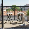 Lot de 2 tabourets pliants en bois et métal - 47 x 33 cm - Voir les images du produit 7