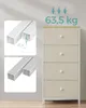SONGMICS Kommode, Aufbewahrungsschrank mit 4 Produktbild-Vorschau 4