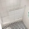 Duschspa 130x140cm Badewannenaufsatz 3-teilig Weiß Rechts Produktbild-Vorschau 3