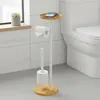Portarotolo Relaxdays, per rotoli di ricambio, ripiano, Anteprima dell’immagine prodotto 3