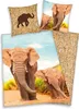 Bettwäsche Elefant mit Baby 135x200 cm (80x80 cm) Produktbild-Vorschau 1
