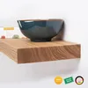 Rikmani Wandregal Schweberegal Esche Massivholz Holzregal Produktbild-Vorschau 6