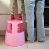 Drehbarer Rollhocker aus Kunststoff, Pink Produktbild-Vorschau 8