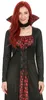 Aristokratische Vampirdame Halloweenkostüm schwarz-rot - Produktbild-Vorschau 5