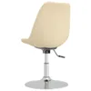 vidaXL Esszimmerstühle 4 Stk. Drehbar Creme Stoff Produktbild-Vorschau 8
