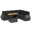 The Living Store 7-tlg. Garten-Sofagarnitur mit Kissen Produktbild-Vorschau 3