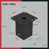 KOTARBAU® 2 Stk. Pfostenträger zum Aufschrauben Produktbild-Vorschau 3