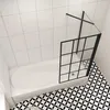 AICA Badewannenaufsatz 80cmx140cm Schwarz mit 70cm Produktbild-Vorschau 3