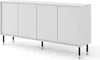 Cassettiera SHERWOOD 4D 180 cm BIANCA OPACO fronti fresati Anteprima dell’immagine prodotto 1