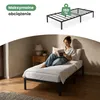 Łóżko Metalowe 100x200 cm Łóżko Gościnne Składane Metalowy Podgląd zdjęcia produktu 7