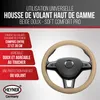 HEYNER® Housse de volant 37-39 cm pour voiture, beige, en Voir les images du produit 2