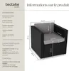 Fauteuil en rotin Lignano - noir Voir les images du produit 6