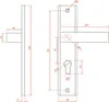 Maniglia per porte esterne FLOKO, inserto in alluminio Anteprima dell’immagine prodotto 3
