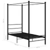 vidaXL Himmelbett Schwarz Metall 90x200 cm Produktbild-Vorschau 5