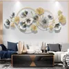 Wandskulpturen, Wanddekoration aus Metall, 3D Gingko Produktbild-Vorschau 8