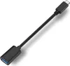 A black USB-C to USB-A adapter cable is shown on a white background. Anteprima dell’immagine prodotto