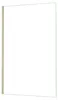 Duschspa Walk-In Dusche 100x200cm Duschwand Gold gebürstet Produktbild-Vorschau 1