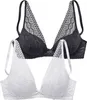 PETITE FLEUR Push-up-BH schwarz+weiß Größe 85 Cup A Produktbild-Vorschau 1
